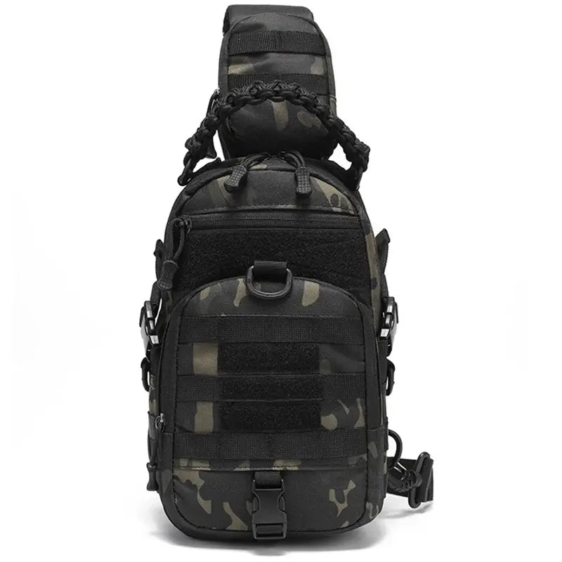 Sac poitrine tactique EDC panneau MOLLE pour port croisé 