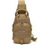 Sac poitrine tactique EDC panneau MOLLE pour port croisé 