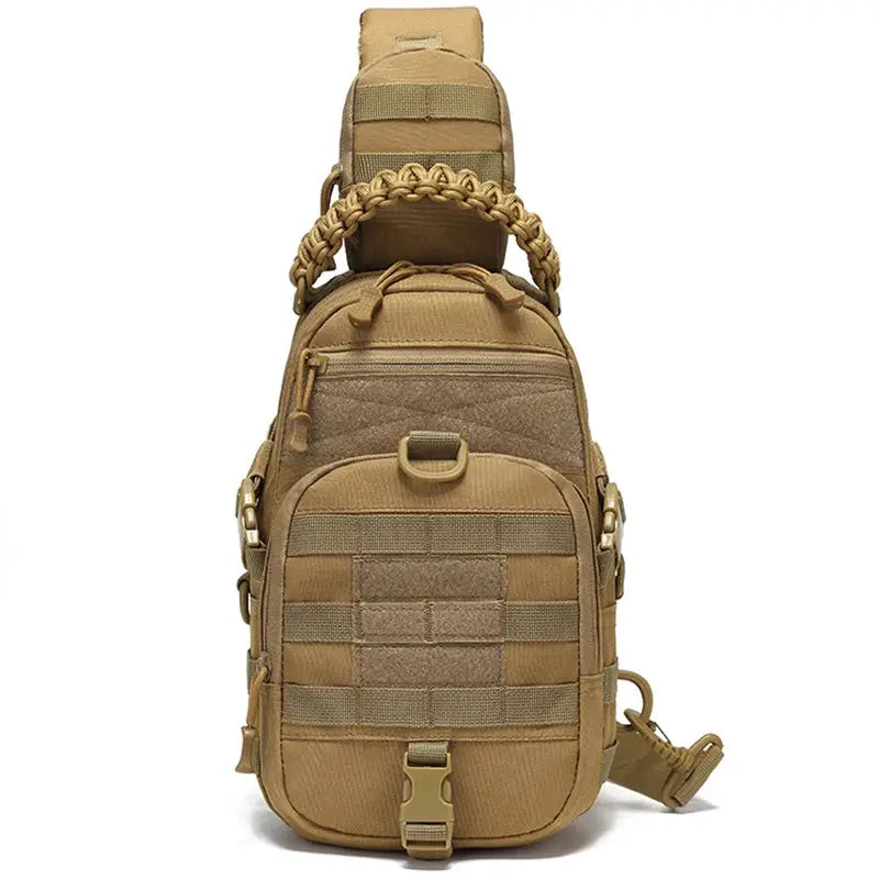 Sac poitrine tactique EDC panneau MOLLE pour port croisé 