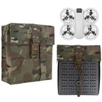 Sacoche MOLLE tactique pour transport de drone compact FPV terrain 
