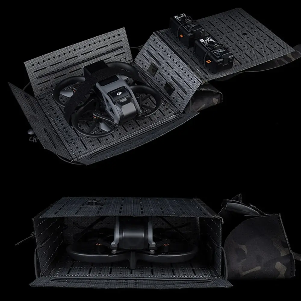 Sacoche MOLLE tactique pour transport de drone compact FPV terrain 