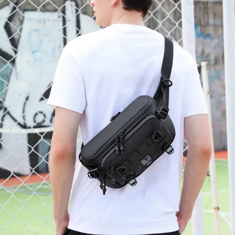 Sacoche banane tactique style urbain EDC port transversal 