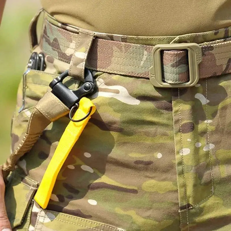 Sangle de sécurité tactique mousqueton fixe à ouverture rapide 