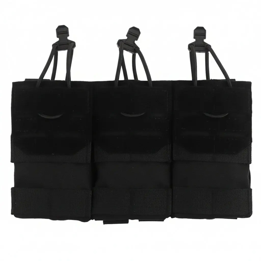 Porte-chargeurs 5.56 mm triple – Rétention élastique renforcée Zone Tactique