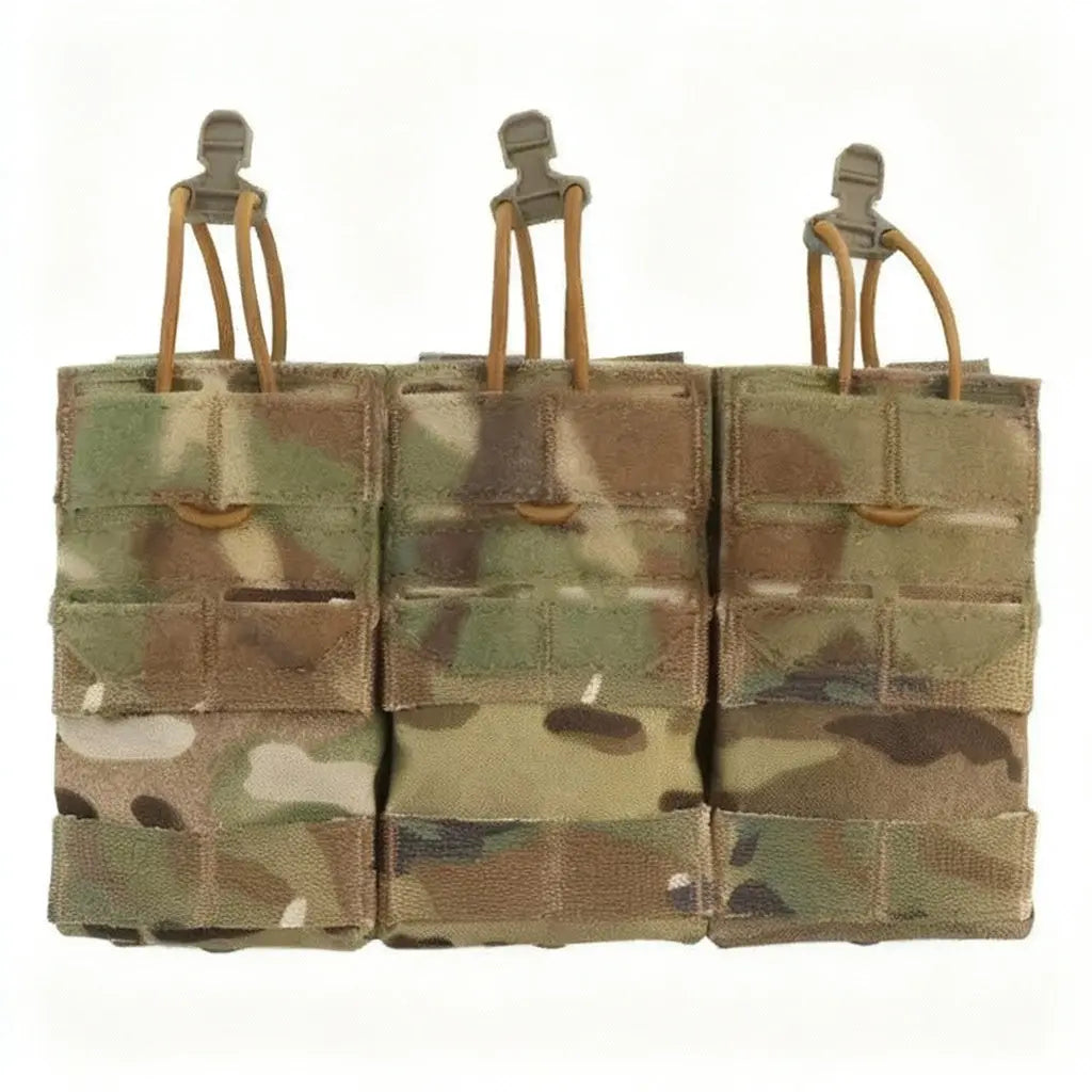 Porte-chargeurs 5.56 mm triple – Rétention élastique renforcée Zone Tactique