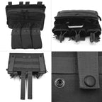 Pochette triple chargeurs MOLLE avec rangement admin Zone Tactique
