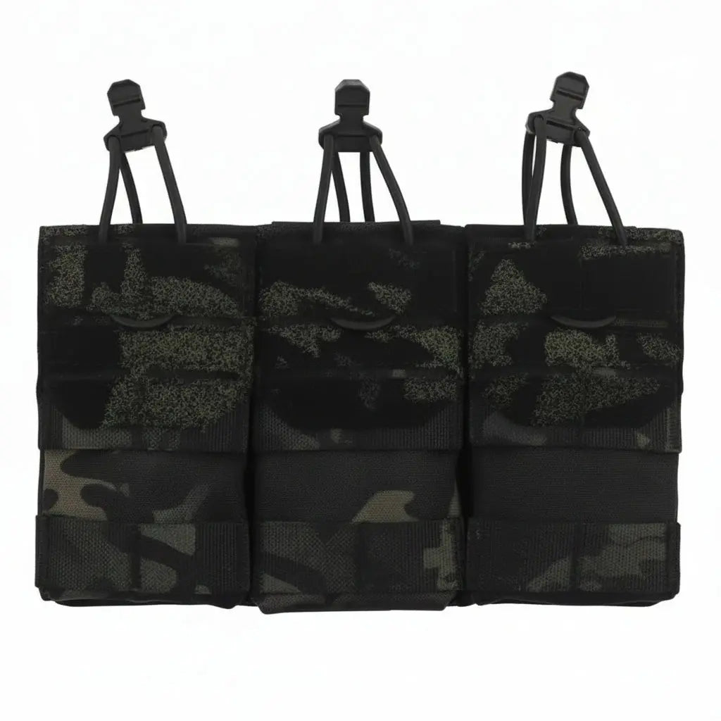 Porte-chargeurs 5.56 mm triple – Rétention élastique renforcée Zone Tactique