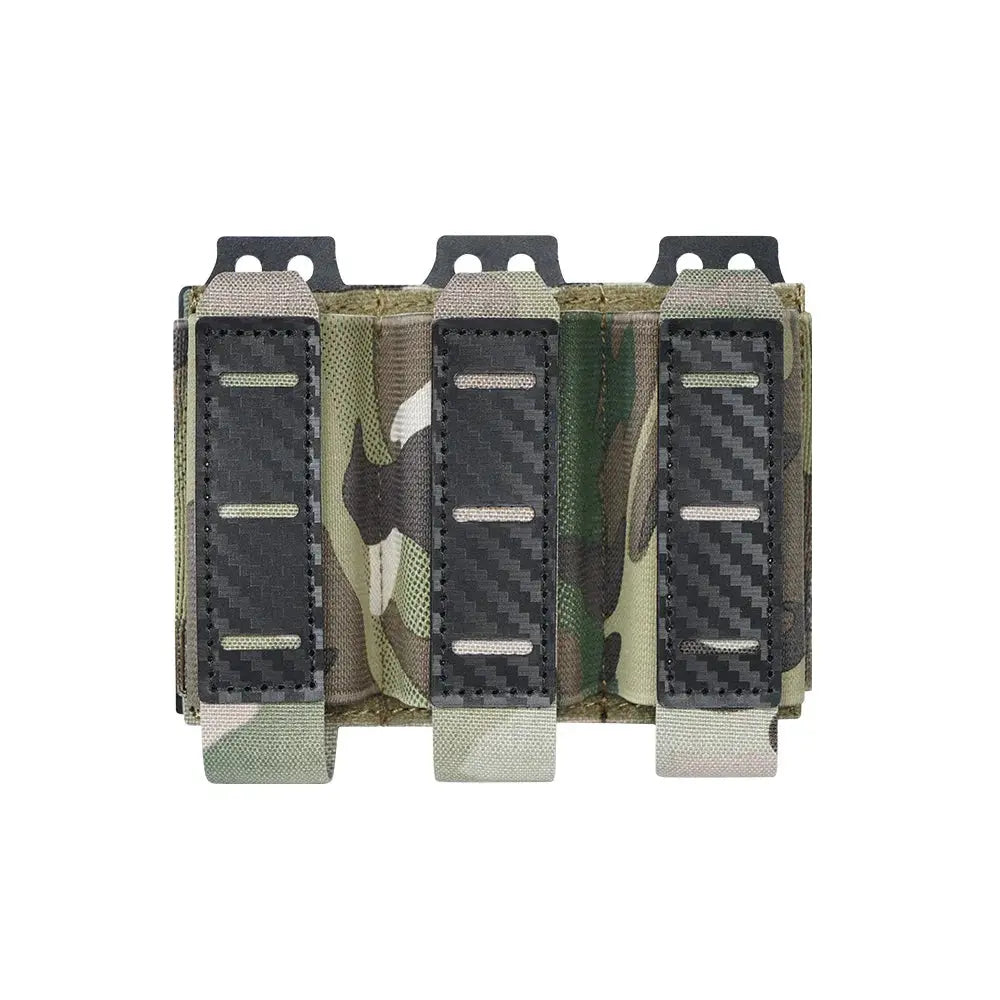 Porte chargeur type 9mm rétention par serrage format triple Zone Tactique