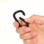 Set de 6 mousquetons tactiques noirs en aluminium Zone Tactique