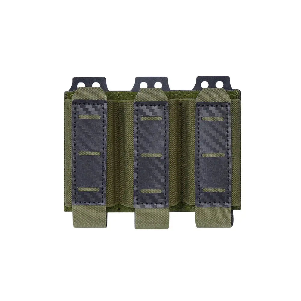 Porte chargeur type 9mm rétention par serrage format triple Zone Tactique