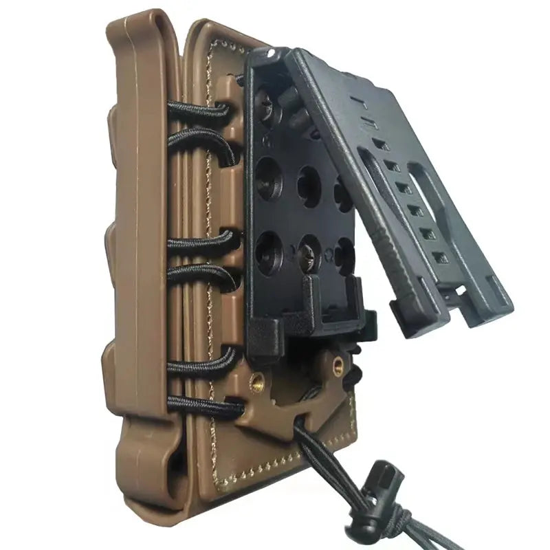 Support chargeur rigide 5.56 MOLLE open frame clip ceinture adaptable Zone Tactique