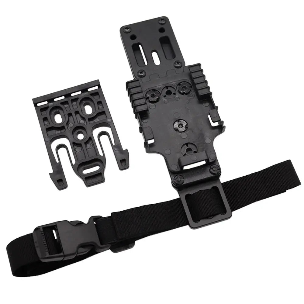 Support tactique de cuisse modulaire en métal pour holster et ceinture Zone Tactique