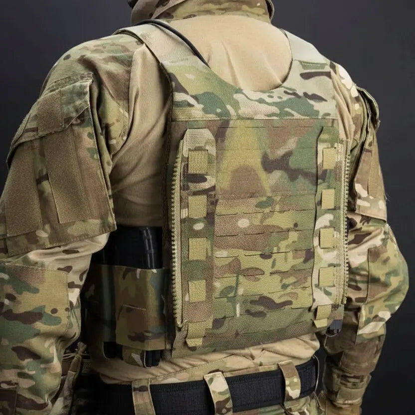Supports MOLLE zippés pour sangles et backpanel gilet porte plaque Zone Tactique