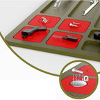 Tapis de nettoyage antidérapant avec surface magnétique 