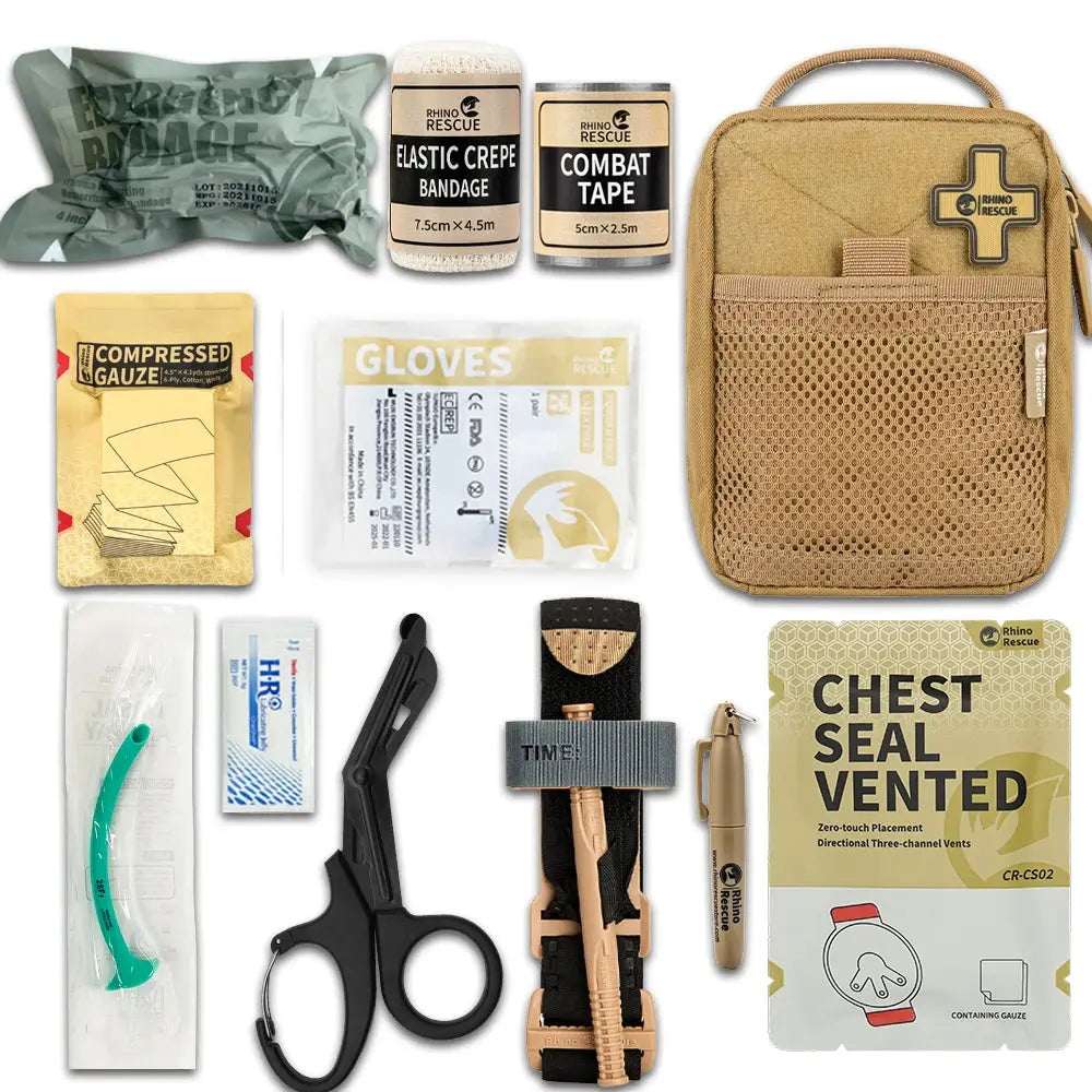 Trousse Premiers Secours RESCUE – Kit Médical Complet (IFAK) Zone Tactique