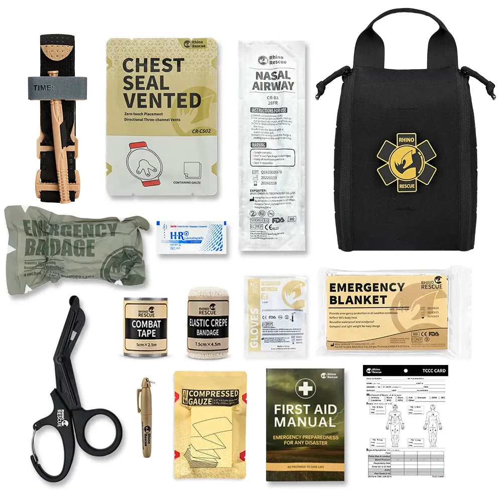Trousse Premiers Secours RESCUE v2 – Kit IFAK MOLLE Complet Zone Tactique