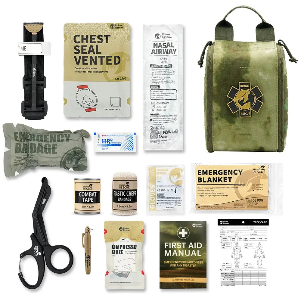 Trousse Premiers Secours RESCUE v2 – Kit IFAK MOLLE Complet Zone Tactique