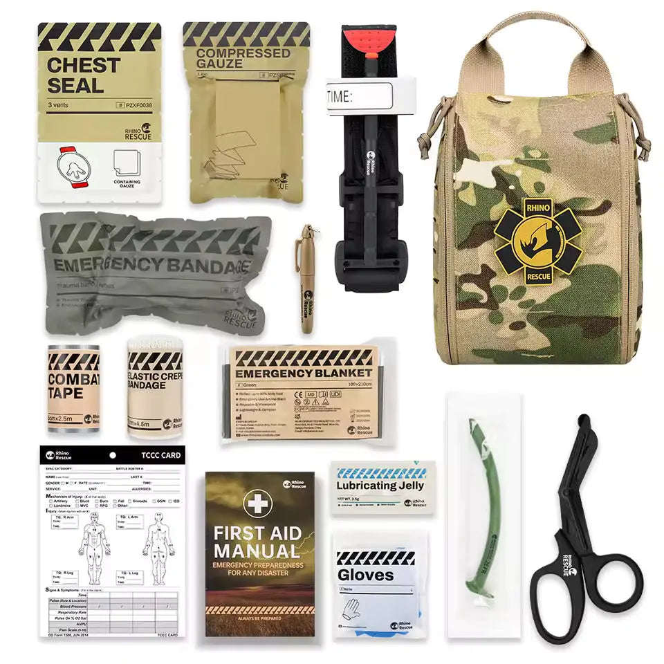 Trousse Premiers Secours RESCUE v2 – Kit IFAK MOLLE Complet Zone Tactique