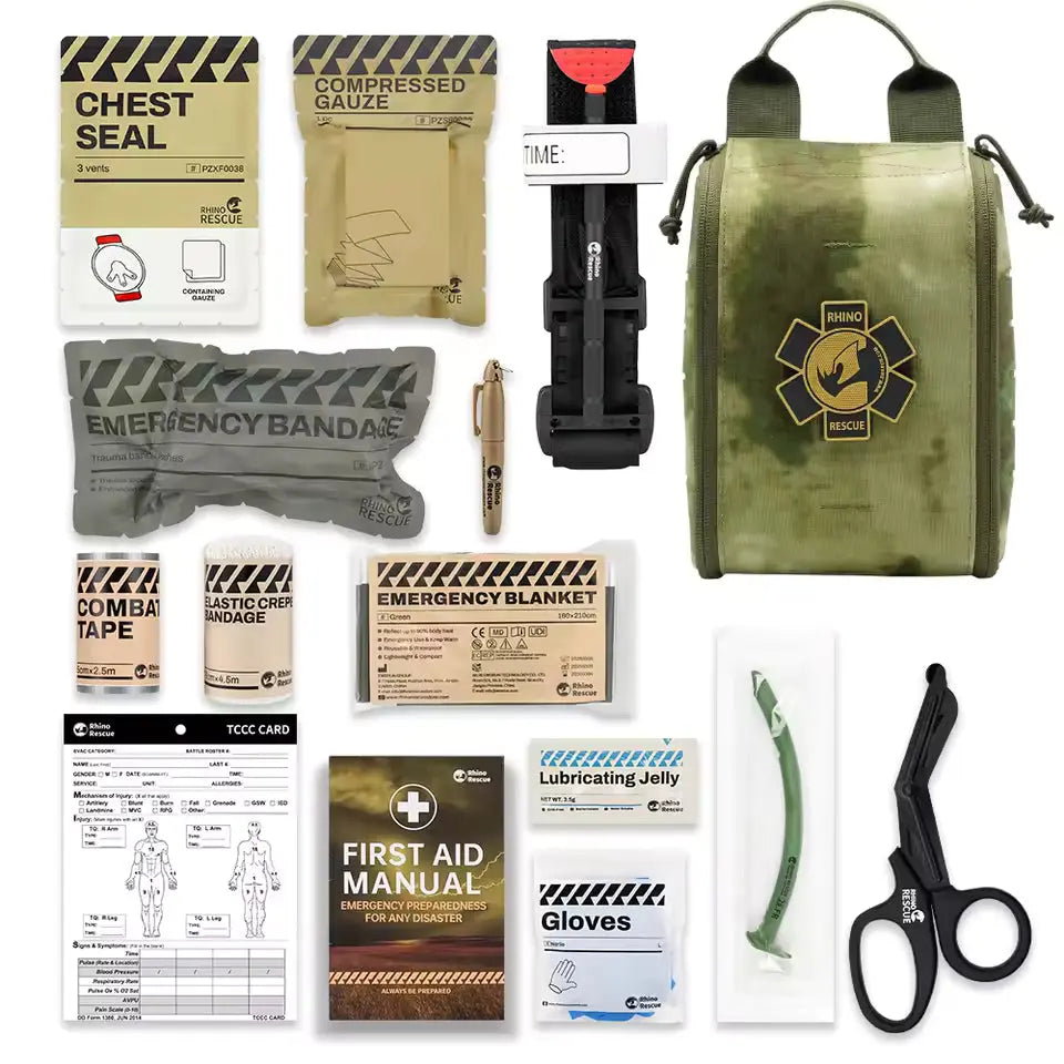 Trousse Premiers Secours RESCUE v2 – Kit IFAK MOLLE Complet Zone Tactique
