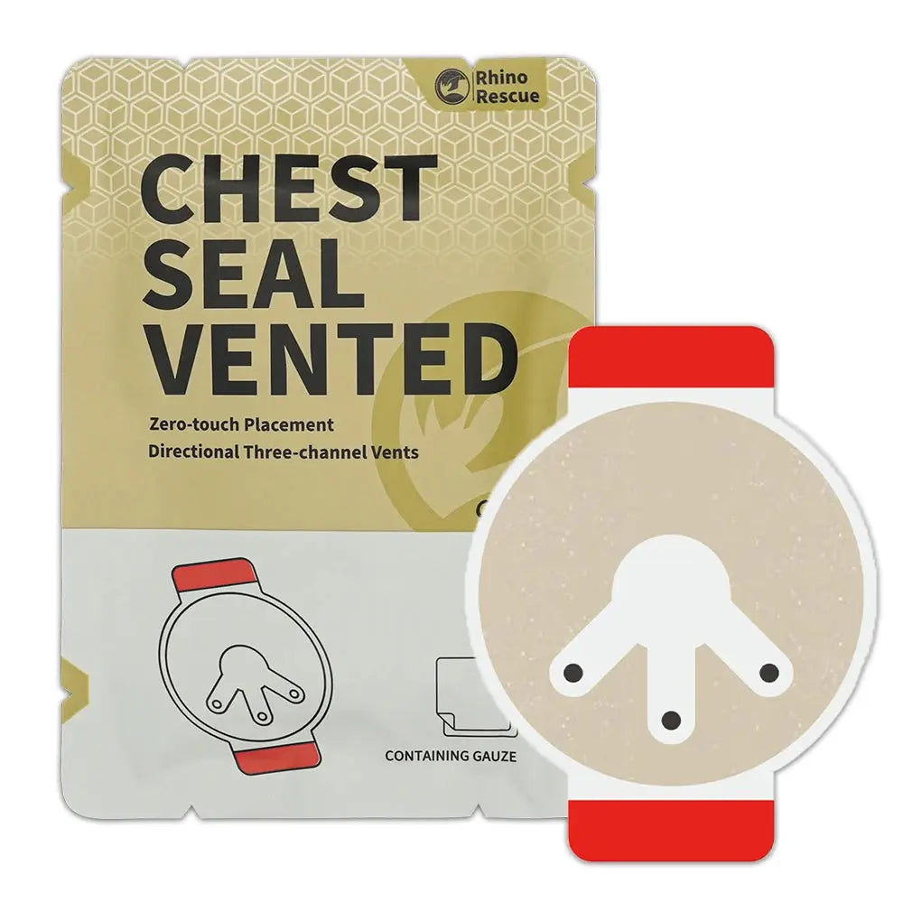 Valve thoracique Chest Seal ventilée plaies pénétrantes thorax Zone Tactique